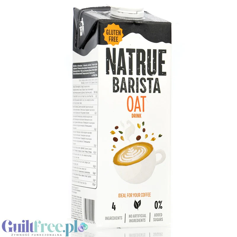 Natrue Barista Oat Drink 1L - wegański napój owsiany do kawy, bez dodatku cukru tylko 4 składniki - Image 4