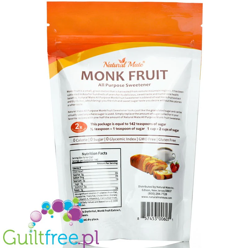 Natural Mate Monk Fruit - naturalny keto słodzik w proszku zero kcal - Image 2