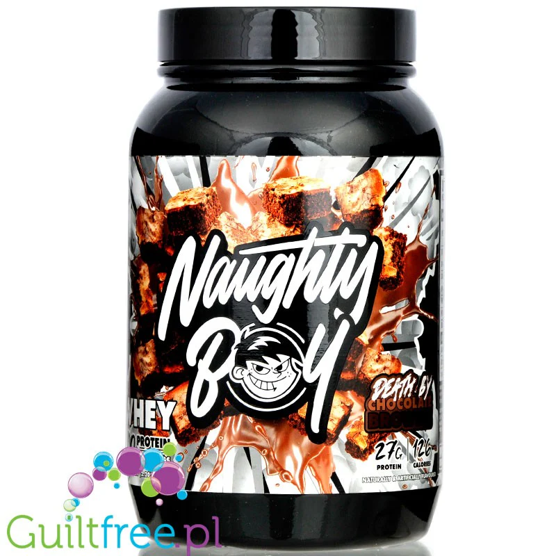 Naughty Boy Whey 100 Death by Chocolate Brownie - odżywka białkowa WPI, WPC & WPH z AstraGin® i DigeZyme™