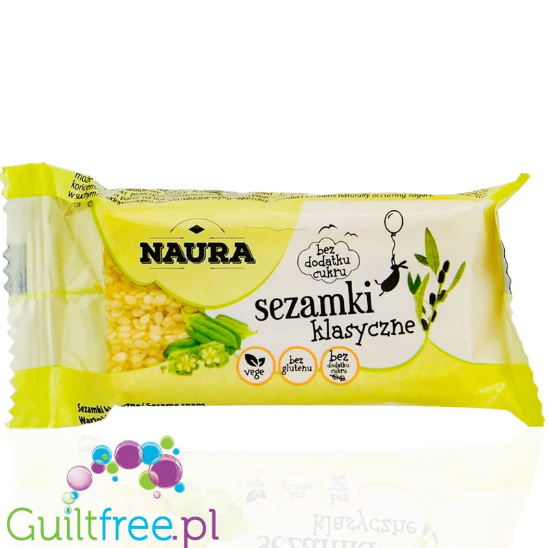 Naura wegańskie bezglutenowe sezamki klasyczne bez cukru