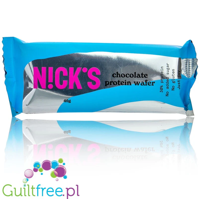 N!CK'S Nicks  Protein Waffer, Milk Chocolate  - bezglutenowy wafelek proteinowy, Mleczna Czekolada