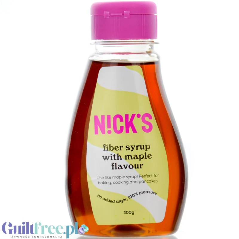 N!CK'S Nicks Maple Fiber Sirup - wegański syrop błonnikowy bez cukru ze stewią o smaku klonowym