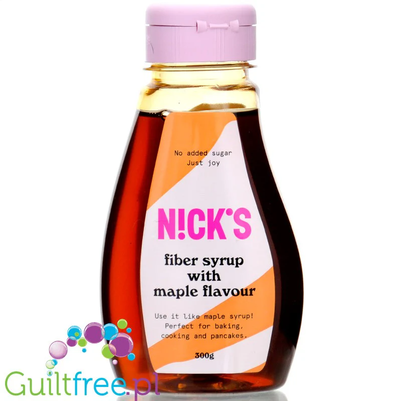 N!CK'S Nicks Maple Fiber Sirup - wegański syrop błonnikowy bez cukru ze stewią o smaku klonowym - Image 2