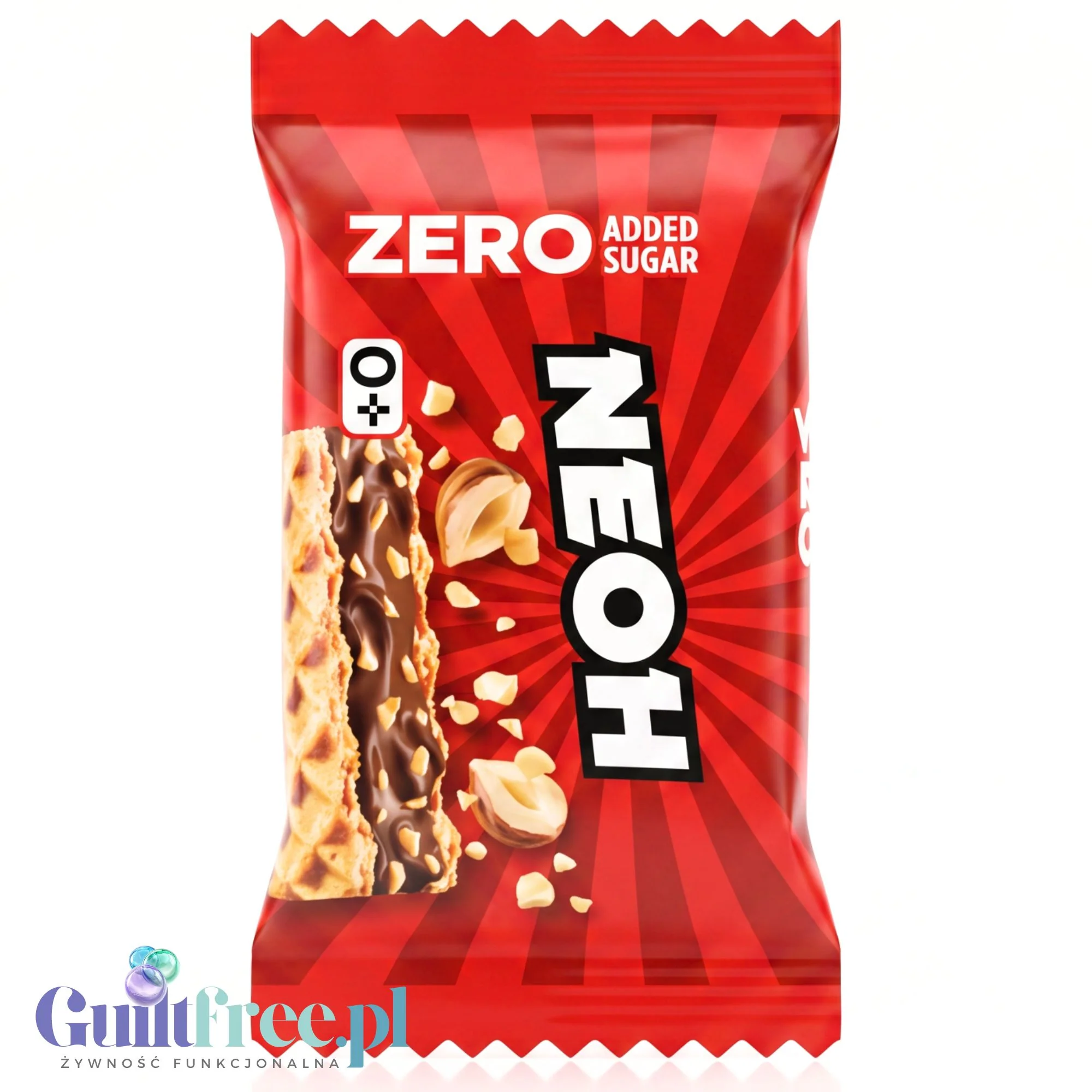 NEOH Hazelnut Crunch mini - wafelek z kremem kakaowo-orzechowym 49kcal