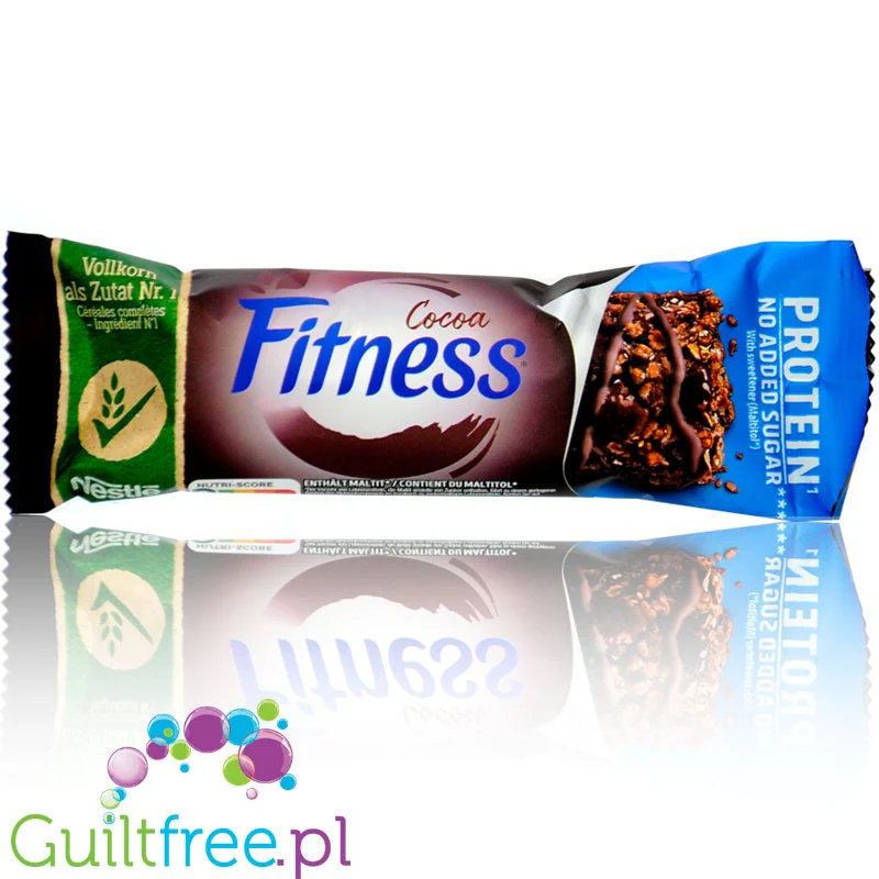 Nestle Fitness Protein Cacao Bar 66kcal - chrupiący baton zbożowy bez dodatku cukru z czekoladą i kakao