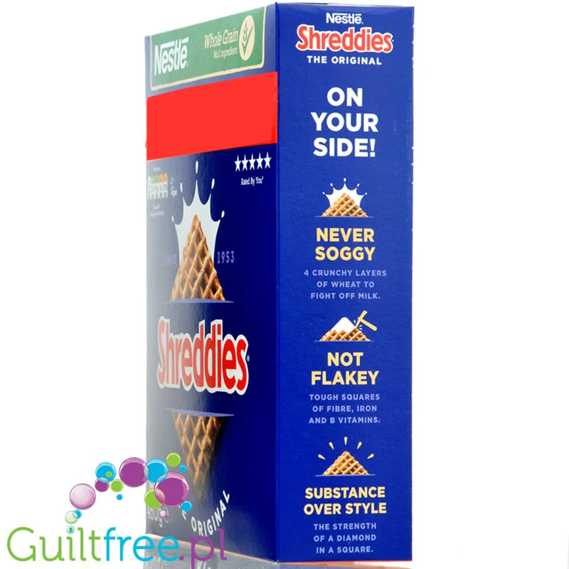Nestle Shreddies Original - zawsze chrupiące pełnoziarniste płatki śniadaniowe 12g błonnika - Image 4