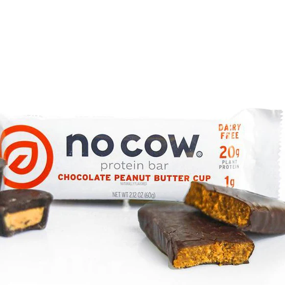 No Cow Chocolate Peanut Butter Cup - wegański keto baton białkowy w polewie czekoladowej - Image 2