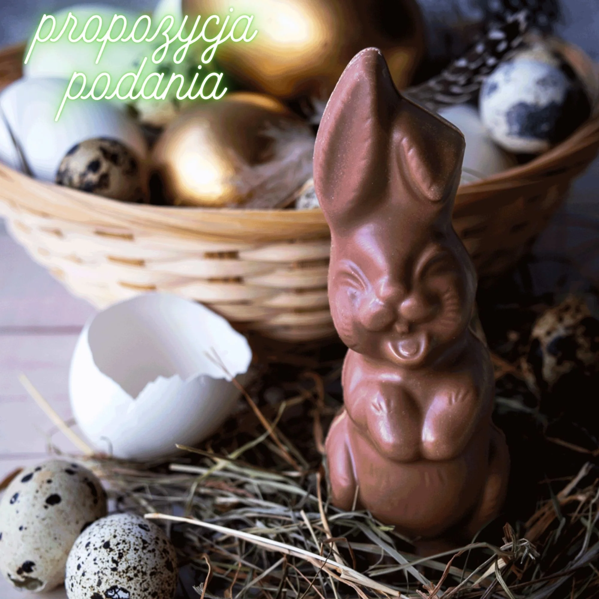 No Sugar Sugar Easter Bunny - Zając z Mlecznej Czekolady 12 cm bez cukru słodzony stewią i erytrolem - Image 3