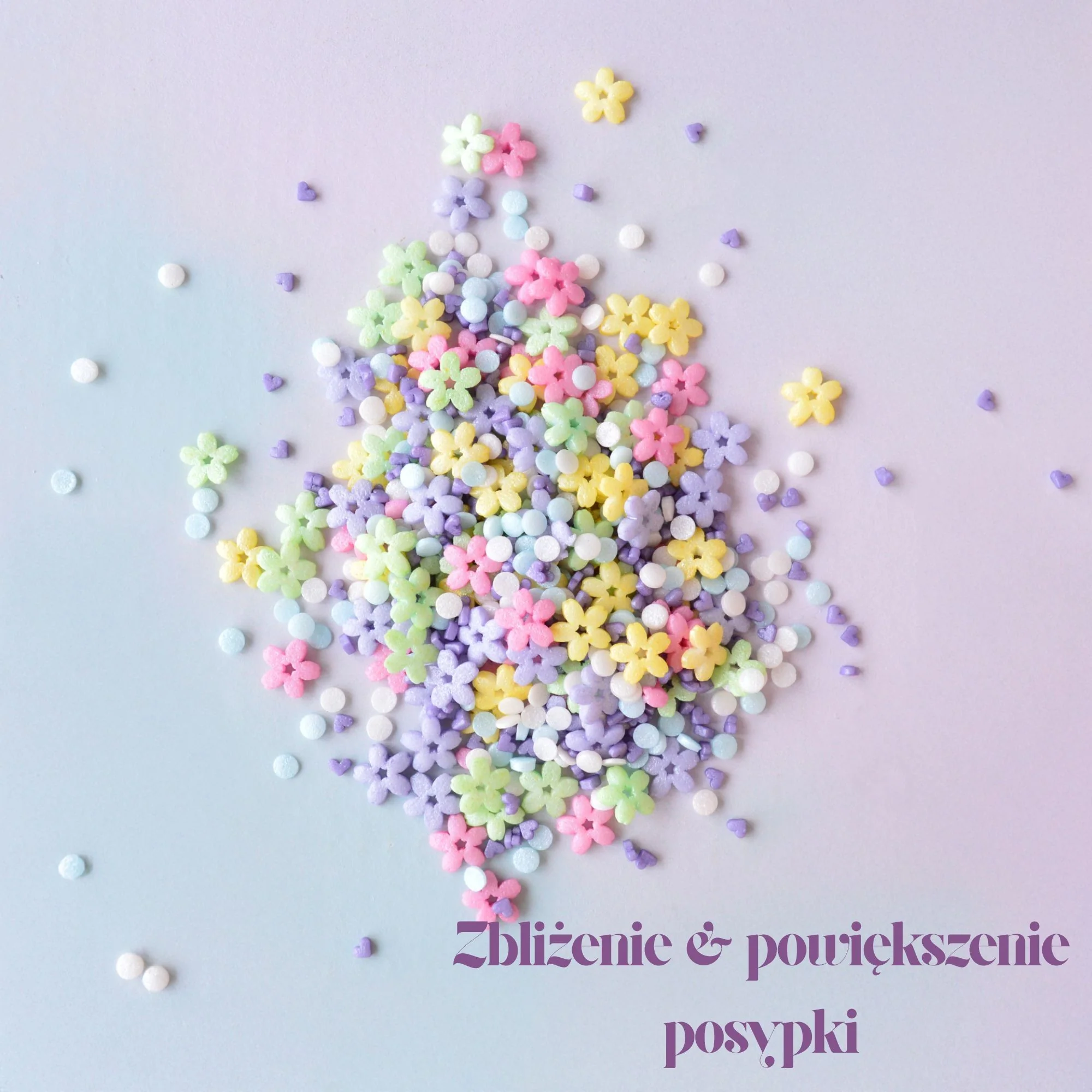 NO SUGAR SUGAR Streusel Mix Flower Power - pastelowa posypka bez cukru z erytrolem 72kcal - Image 5
