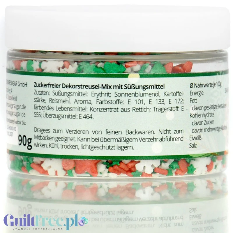 NO SUGAR SUGAR Streusel Mix Winter Love - świąteczna posypka bez cukru z erytrolem - Image 6