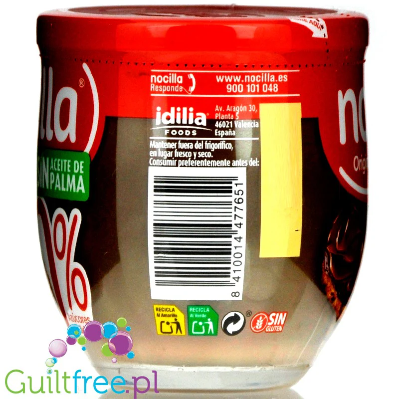 Nocilla Original 0% - hiszpański krem czekoladowo-laskowy bez dodatku cukru i bez oleju palmowego - Image 2