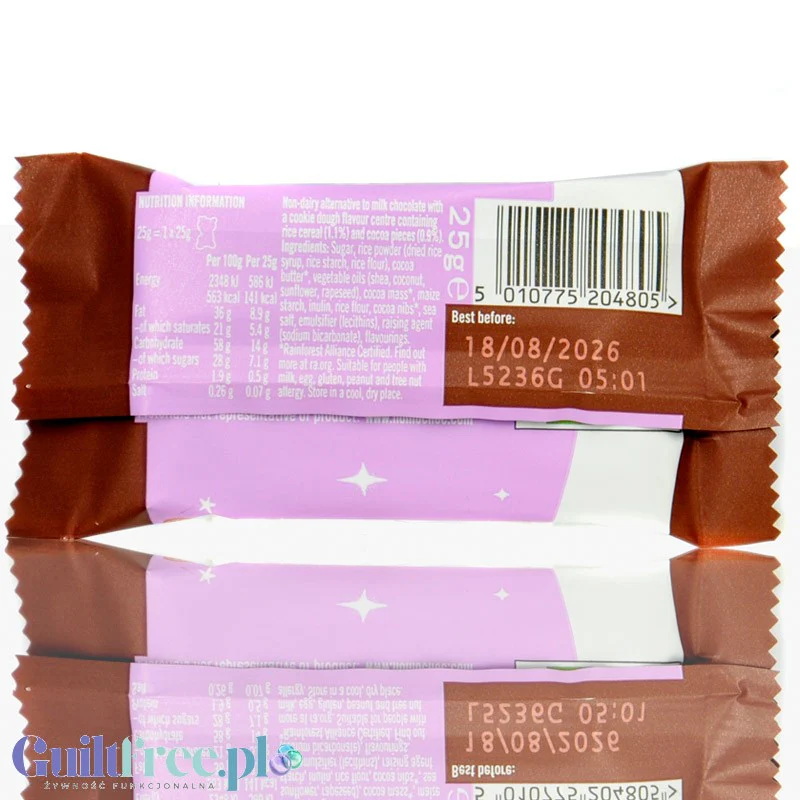 Nomo Cookie Dough Reindeer - nadziewany renifer z wegańskiej mlecznej czekolady bez glutenu, jaj i orzechów - Image 3