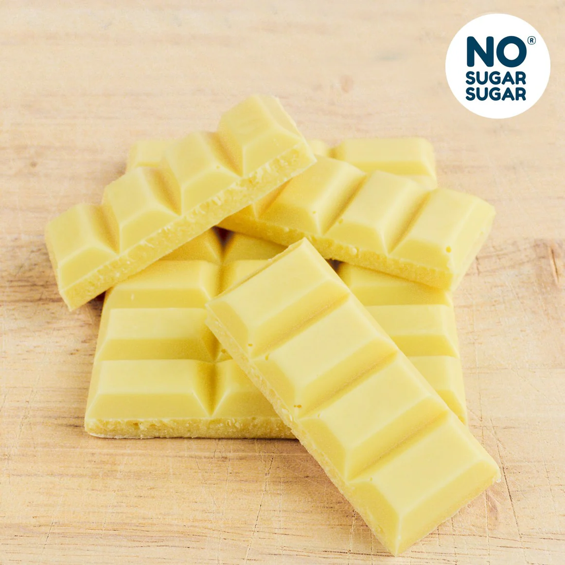NO SUGAR SUGAR Schokolade Feinste Weiße - rzemieślnicza biała czekolada bez cukru z erytrolem i stewią - Image 4