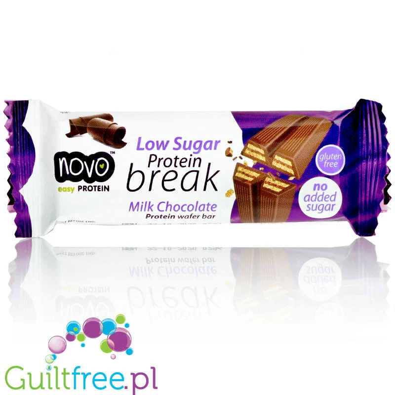 Novo Protein Break Bar - batonik a la KitKat bez cukru, wafel w mlecznej czekoladzie - Image 2