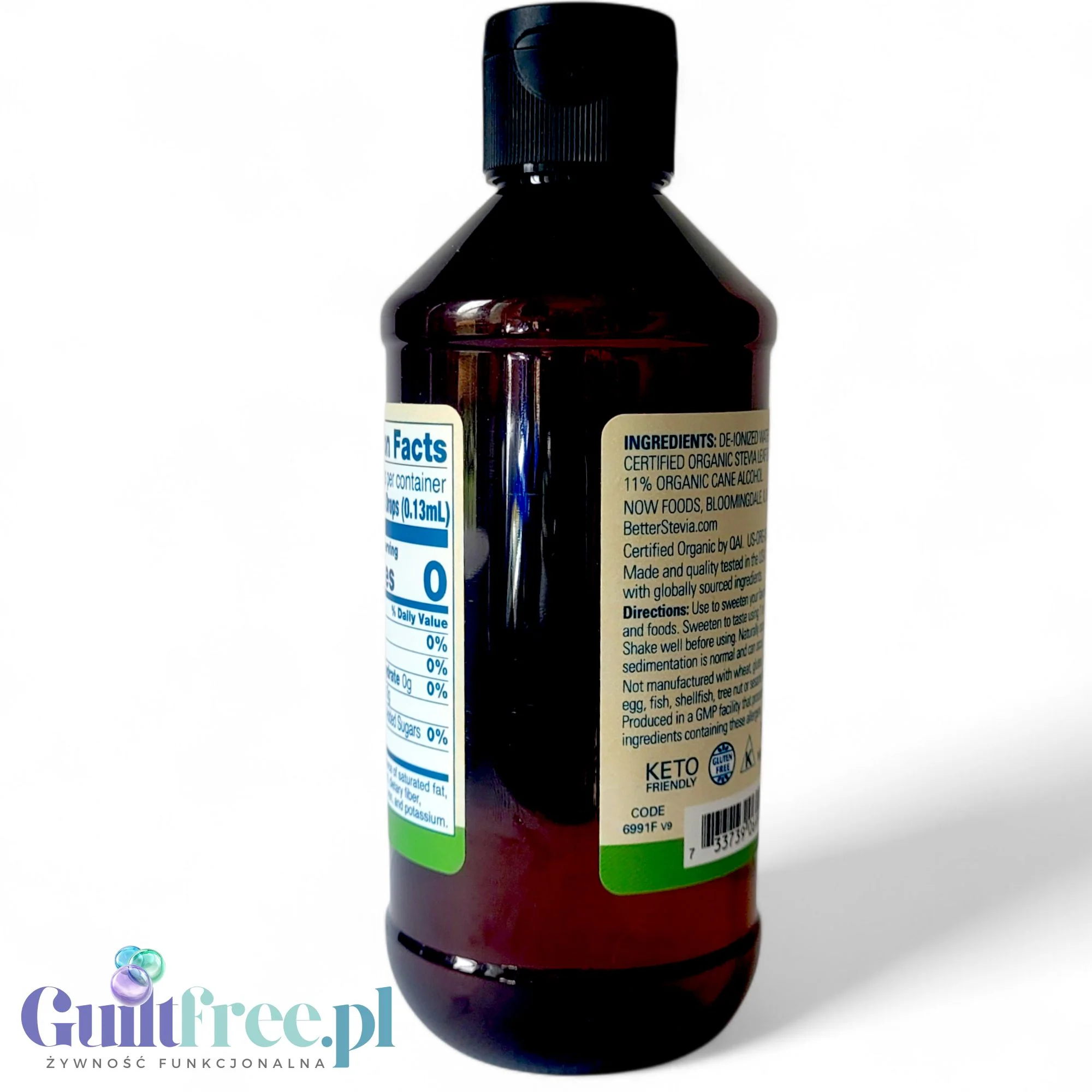 NOW Better Stevia Organic 237ml - organiczny słodzik ze stewią bez gliceryny - Image 4