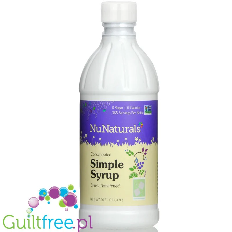 NuNaturals, NuStevia Simple Syrup - gęsty skoncentrowany syrop słodzący bez cukru