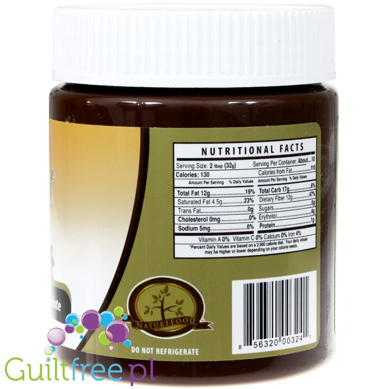 NutiLight Almond & Dark Chocolate Spread - krem czekoladowo-migdałowy bez cukru, z erytrolem i stewią - Image 3