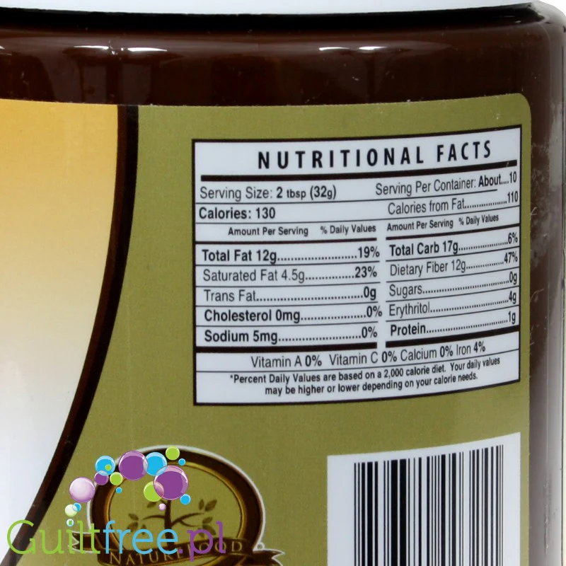 NutiLight Almond & Dark Chocolate Spread - krem czekoladowo-migdałowy bez cukru, z erytrolem i stewią - Image 4