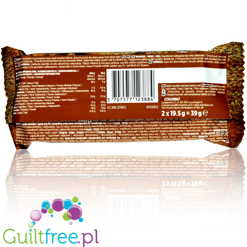 Nutramino Nutra-Go Chocolate wafelek proteinowy z kremem czekoladowym - Image 2