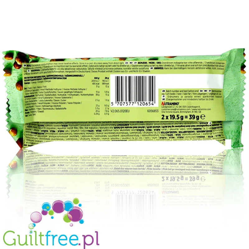 Nutramino Nutra-Go Hazelnut wafelek proteinowy z kremem orzechowym - Image 5