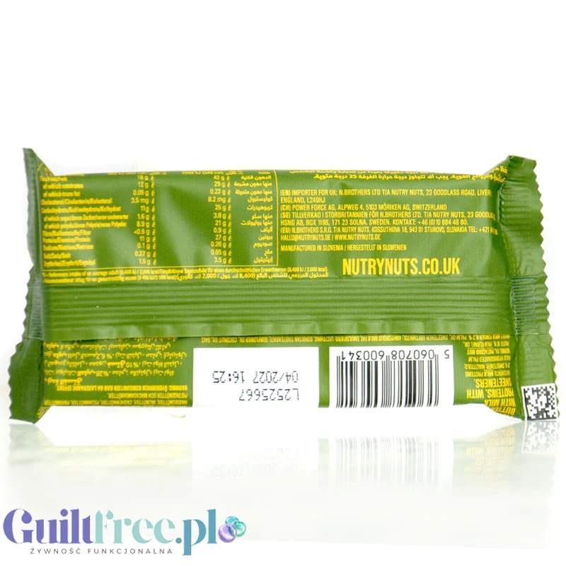 Nutry Nuts Pistachio Butter Cups White Chocolate - miseczki proteinowe 67% mniej cukru, Biała Czekolada & Pistacje - Image 2