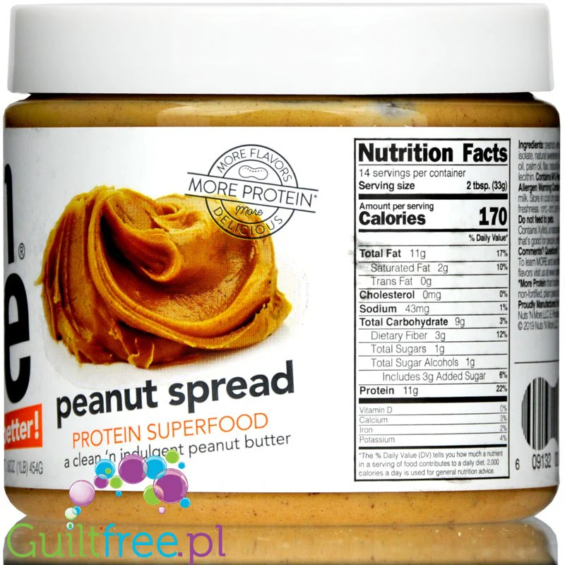 Nuts 'N More Peanut Butter - Masło Orzechowe z białkiem WPC i Ksylitolem - Image 5