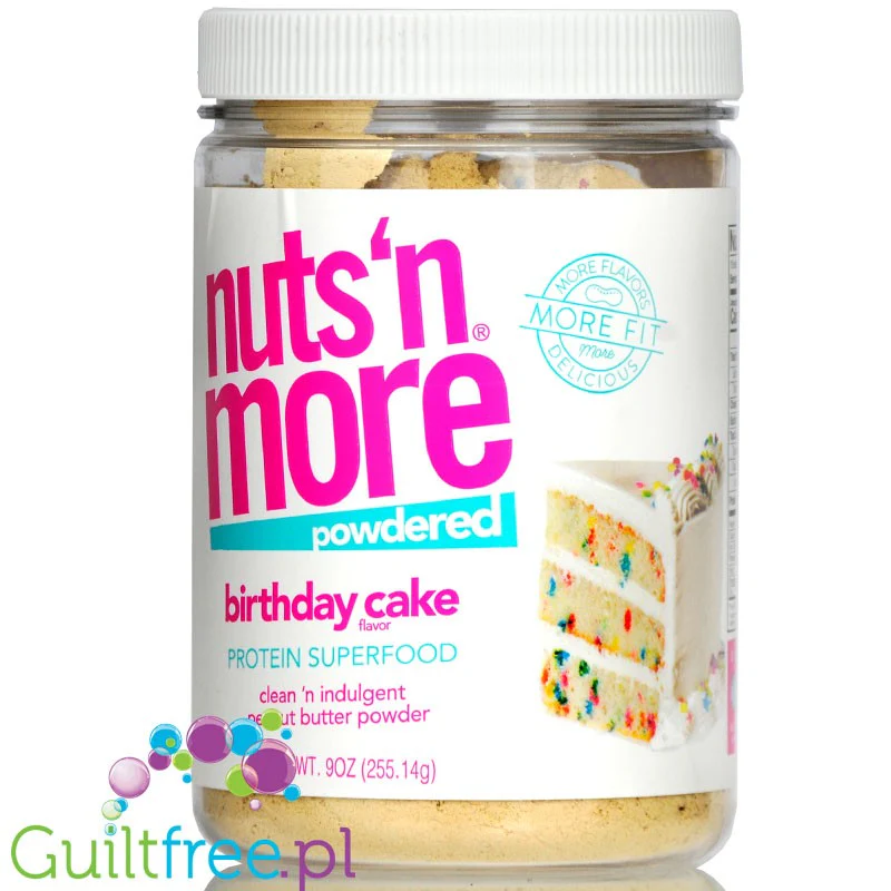 Nuts 'N More Peanut Powder Birthday Cake - masło orzechowe w proszku