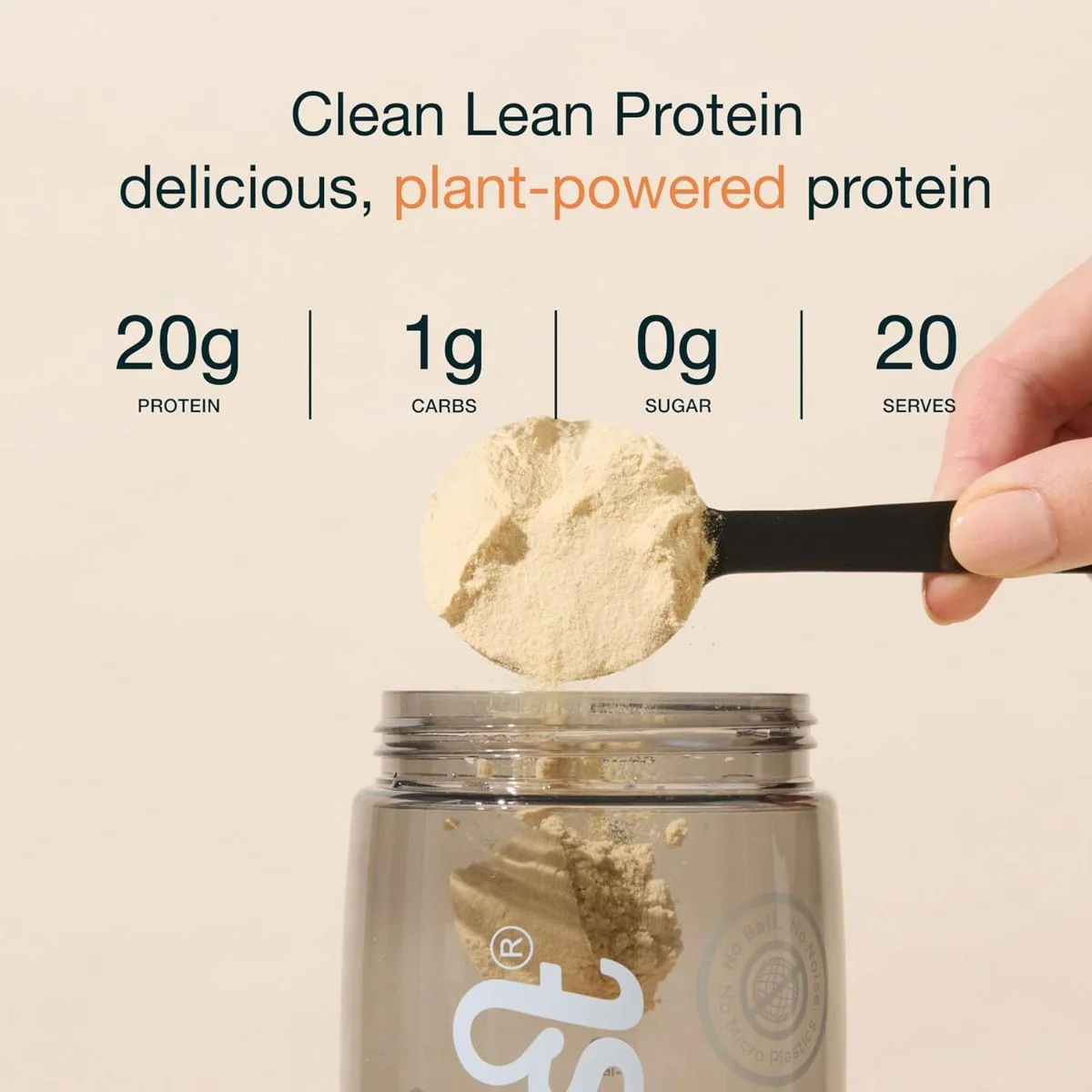 Nuzest Clean Lean Protein Smooth Vanilla 0,5kg - wegańska odżywka białkowa o wspaniałym składzie na bazie europejskiego grochu - Image 4