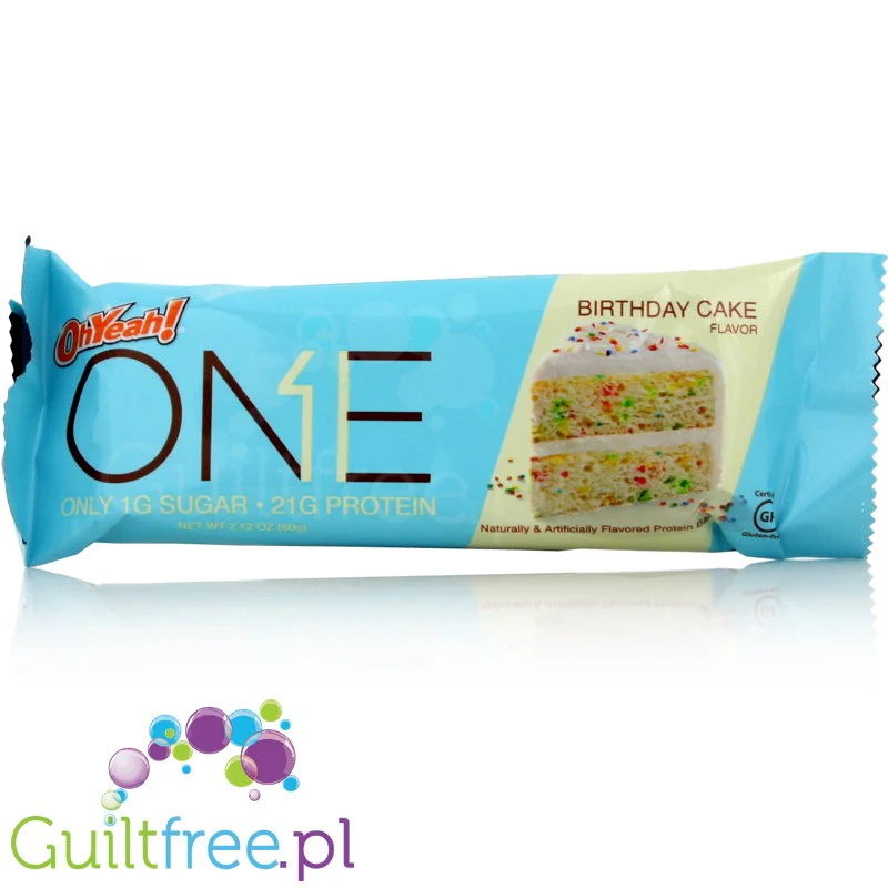 ONE Bar  Birthday Cake - 1g cukru, 21g białka - Image 2