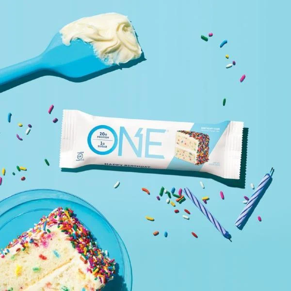 ONE Bar  Birthday Cake - 1g cukru, 21g białka - Image 4