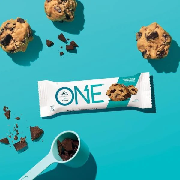 ONE Bar Chocolate Chip Cookie Dough, baton proteinowy nieskowęglowodanowy - Image 4