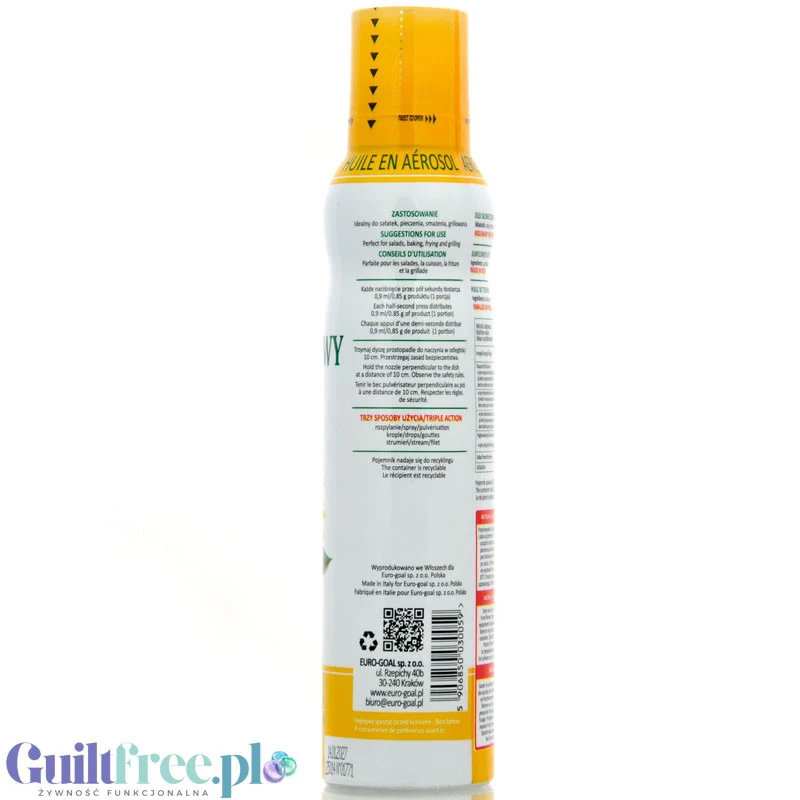 OLI-OLI, 100% Czysty Olej Słonecznikowy w sprayu 200ml - Image 2