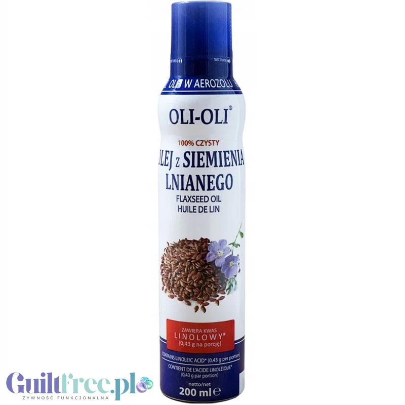OLI-OLI, 100% Czysty Olej z Siemienia Lnianego w sprayu 200ml