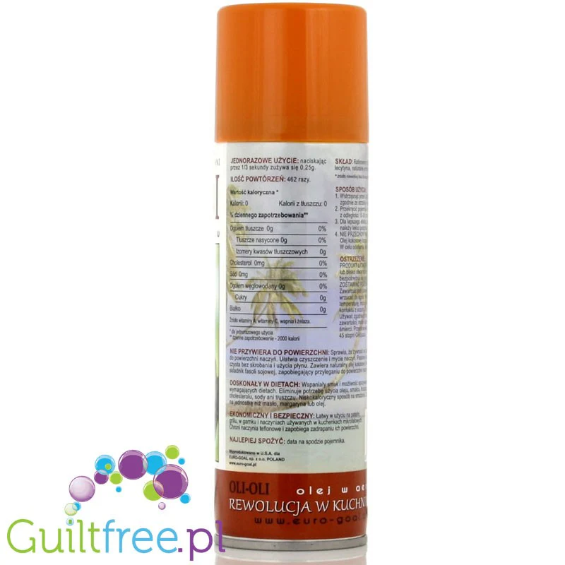 OLI-OLI, Dietetyczny olej kokosowy spray do bezkalorycznego smażenia - Image 5