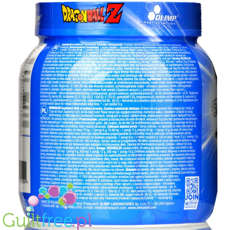 Olimp Redweiler Blueberry Madness 480g preworkout - Image 5