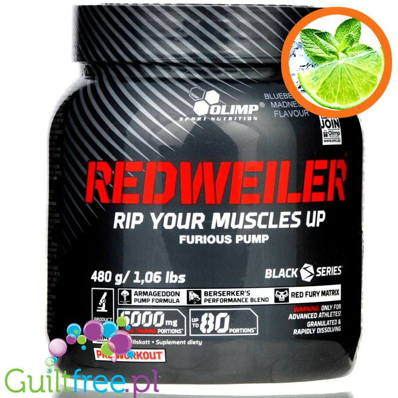 Olimp Redweiler Lime Crime Mint 480g preworkout