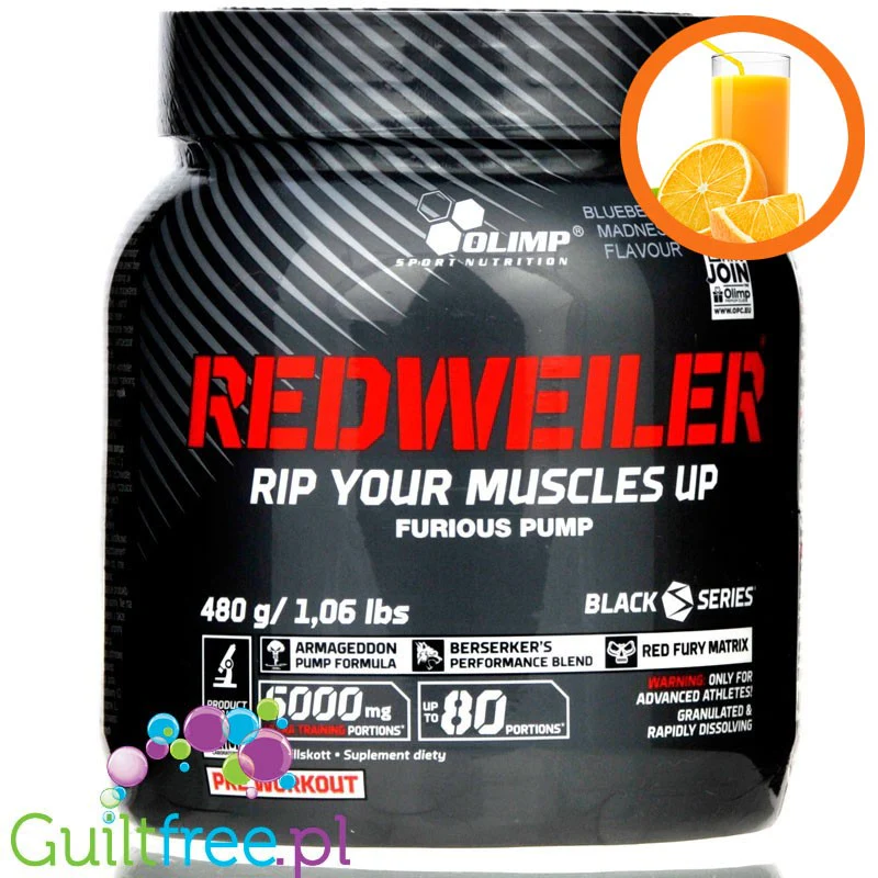 Olimp Redweiler Orange Juice 480g preworkout