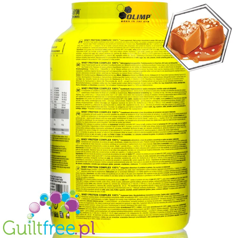 Olimp Whey Protein Complex 100% 1,8kg Słony Karmel - Image 2