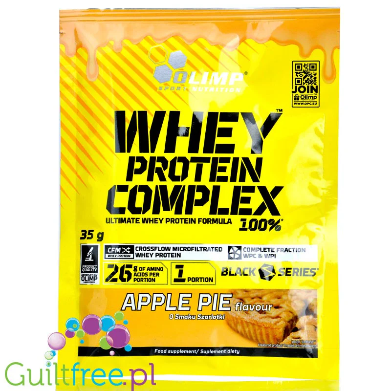 Olimp Whey Protein Complex Apple Pie - spróbuj kultowego smaku białka! saszetka 35g