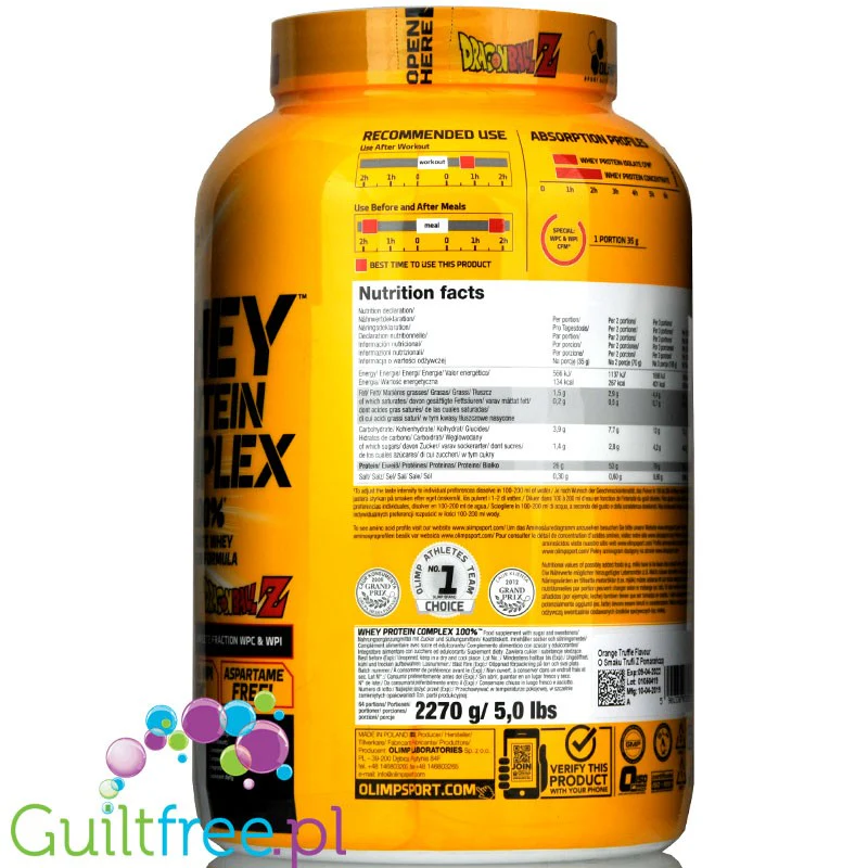 Olimp Whey Protein Complex Cookies & Cream 2,27kg - Image 6