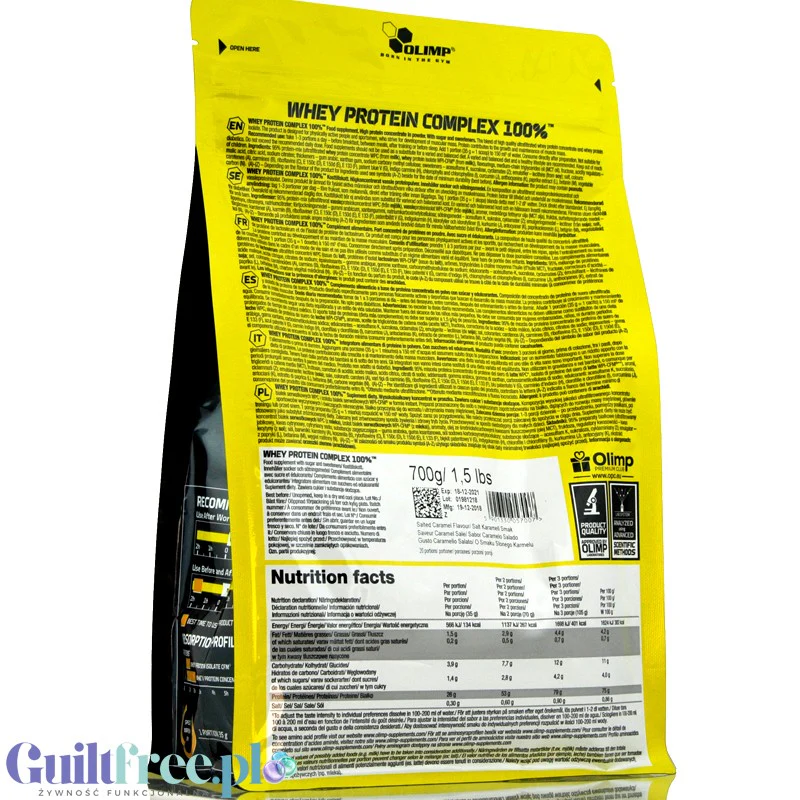 Olimp Whey Protein Complex Vanilla Ice Cream - odżywka białkowa 700g o smaku Lodów Waniliowych - Image 2