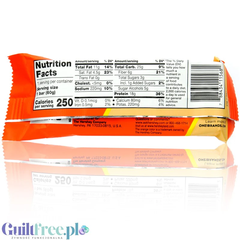 ONE Bar Reese's Peanut Butter - baton proteinowy w orzechowej polewie z mnóstwem orzeszków - Image 2