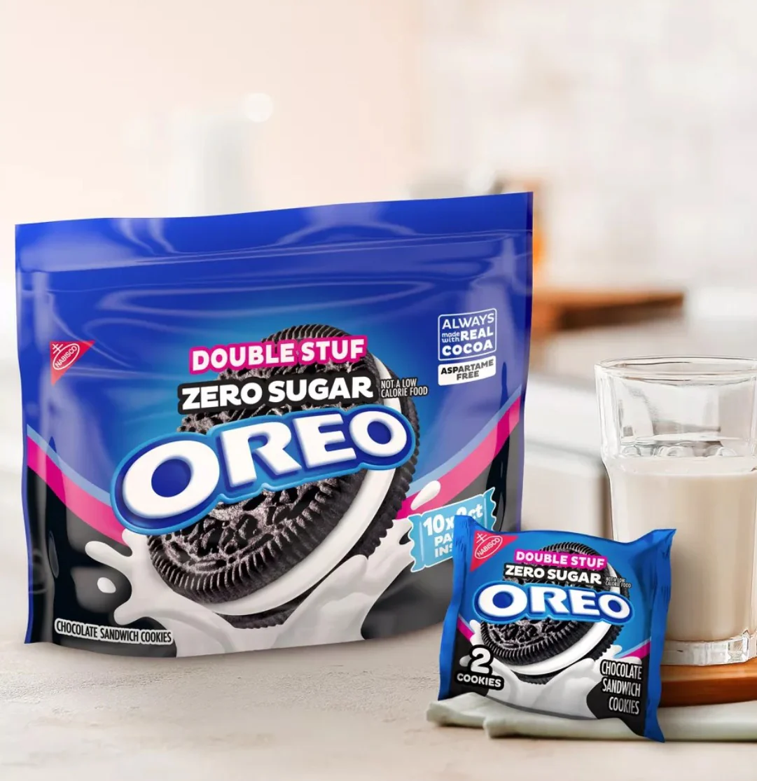 Oreo Double Stuff Chocolate Sandwich Cookies Zero Sugar - oryginalne Oreo bez cukru z podwójnym kremem - Image 2
