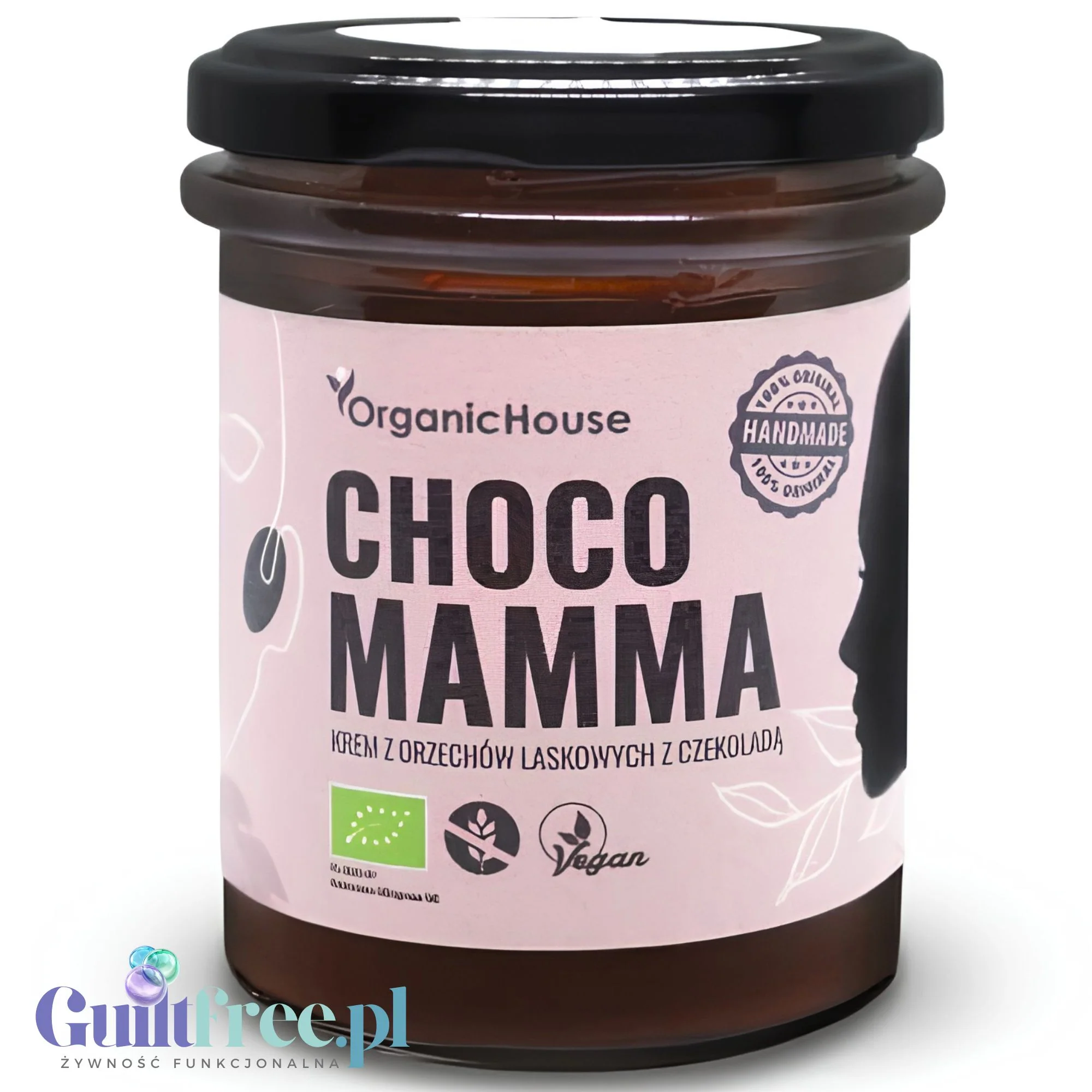 Organic House Chocco Mamma - ekologiczny krem z orzechów laskowych i kakao bez oleju palowego i laktozy