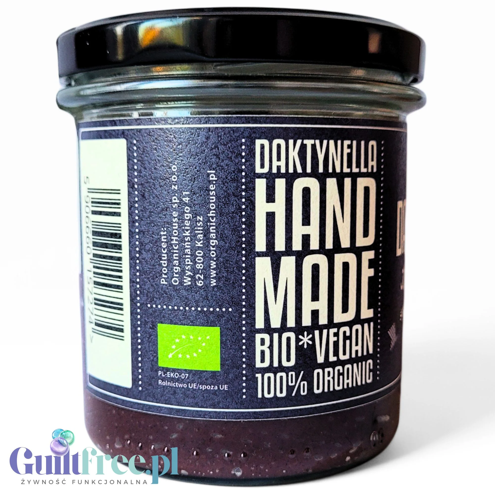 Organic House Daktynella Jagoda 280g - jagodowy krem daktylowo-kokosowy bez dodatku cukru, wegański & organiczny - Image 4
