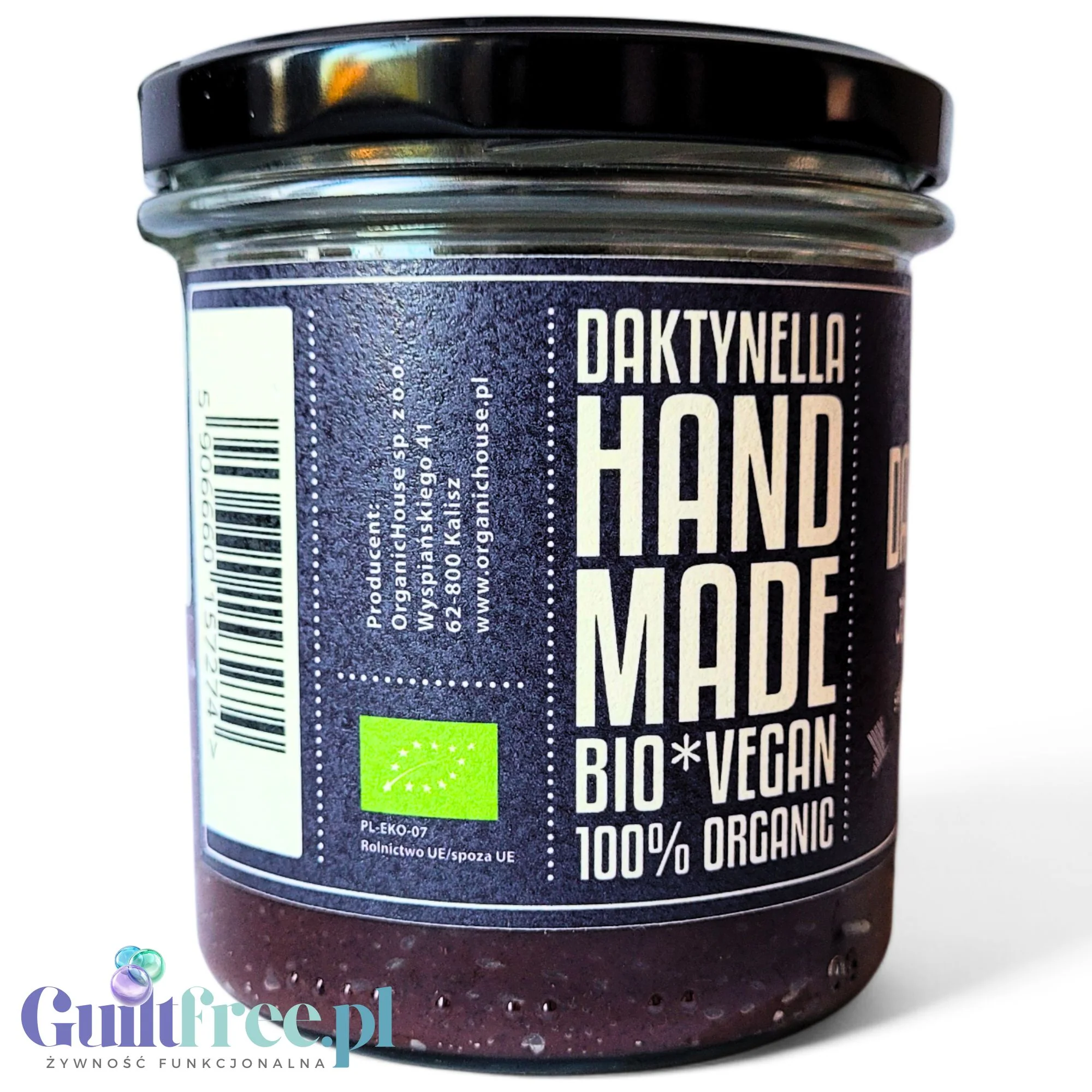 Organic House Daktynella Jagoda 280g - jagodowy krem daktylowo-kokosowy bez dodatku cukru, wegański & organiczny - Image 5