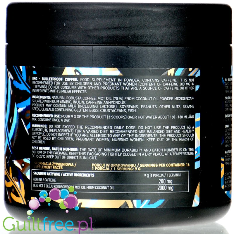 Ostrovit Bulletproof Coffee Natural - keto kawa kuloodporna bulletproof coffee z MCT 100% Arabica, Naturalna - Image 3