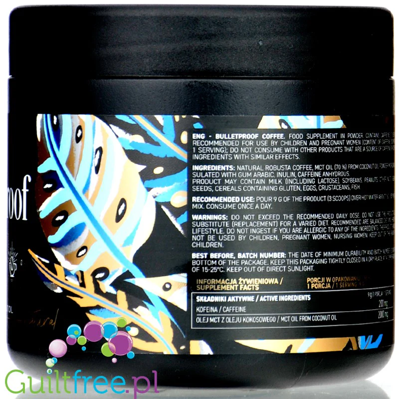 Ostrovit Bulletproof Coffee Natural - keto kawa kuloodporna bulletproof coffee z MCT 100% Arabica, Naturalna - Image 4