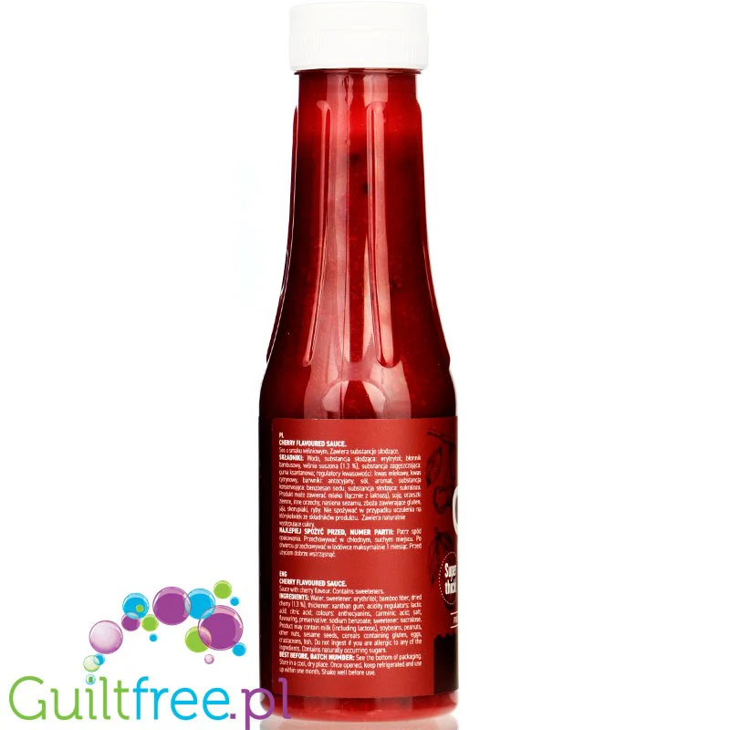 Ostrovit Cherry Sauce - bardzo gęsty syrop bez cukru o smaku wiśniowym 9kcal - Image 3