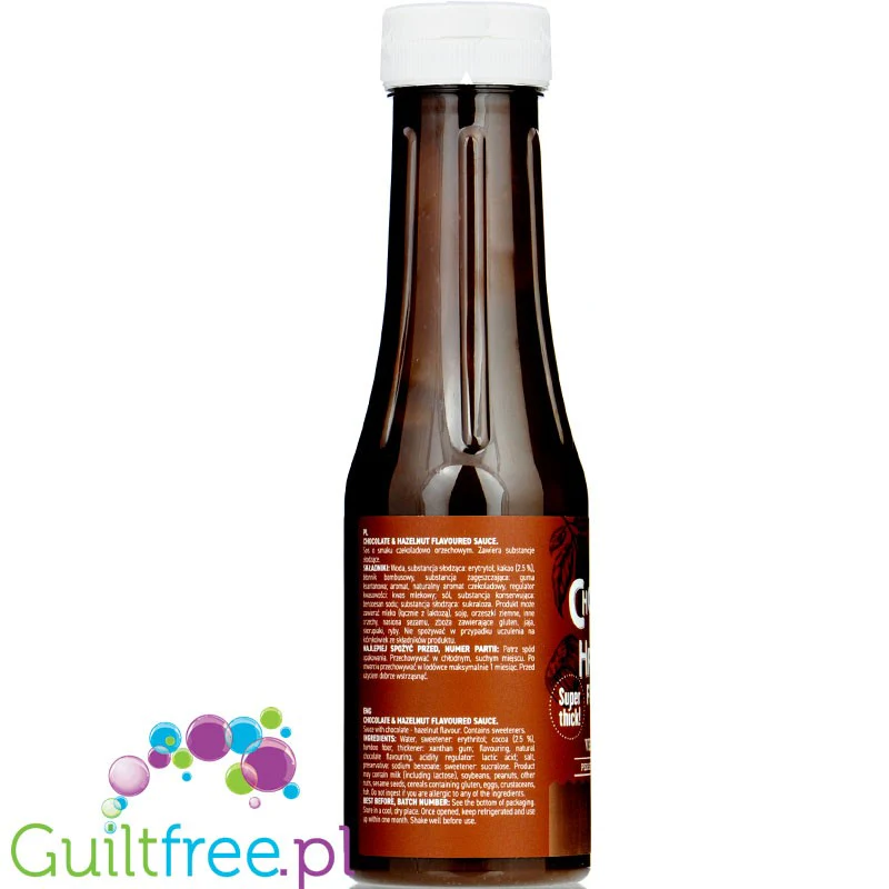 Ostrovit Chocolate Hazelnut Sauce - wegański syrop czekoladowo-orzechowy bez cukru 13kcal - Image 2